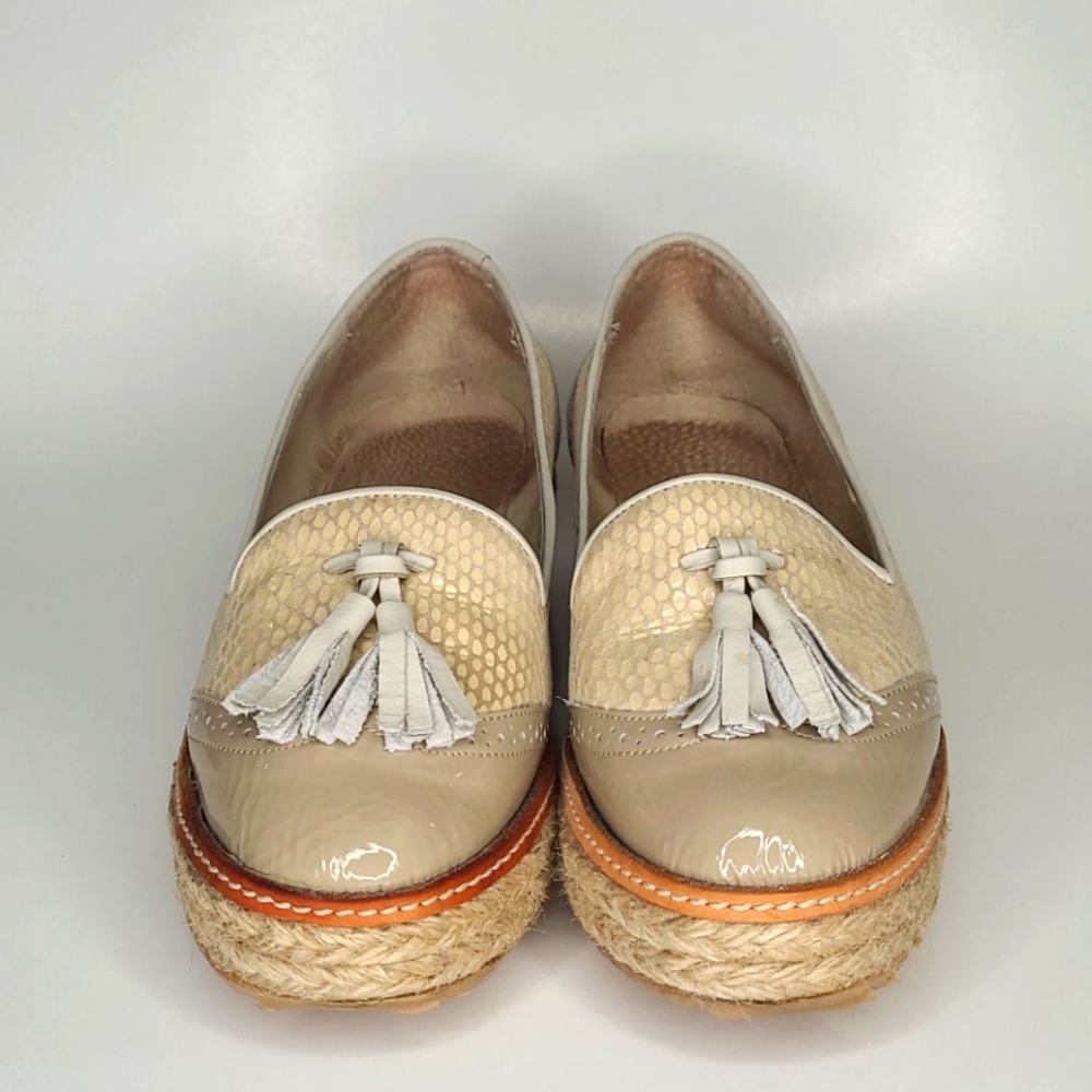 Clara Cream Platform Tassled Loafers